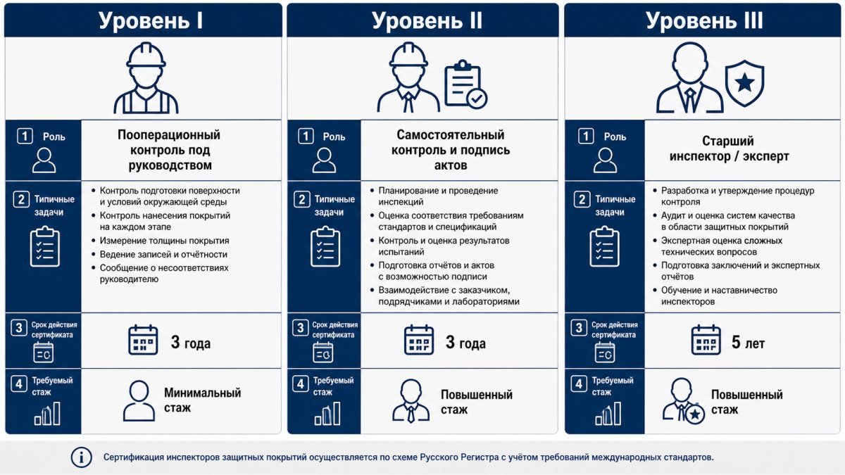 Уровни сертификатов