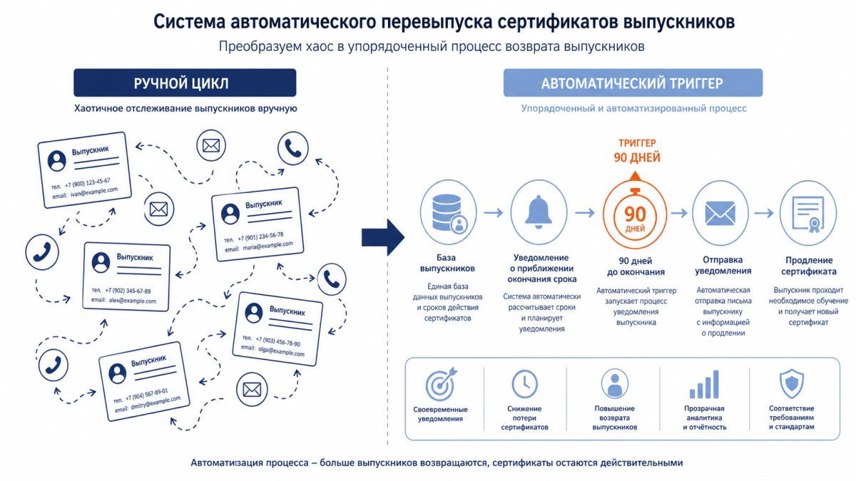 Рис. Контакт с выпускниками