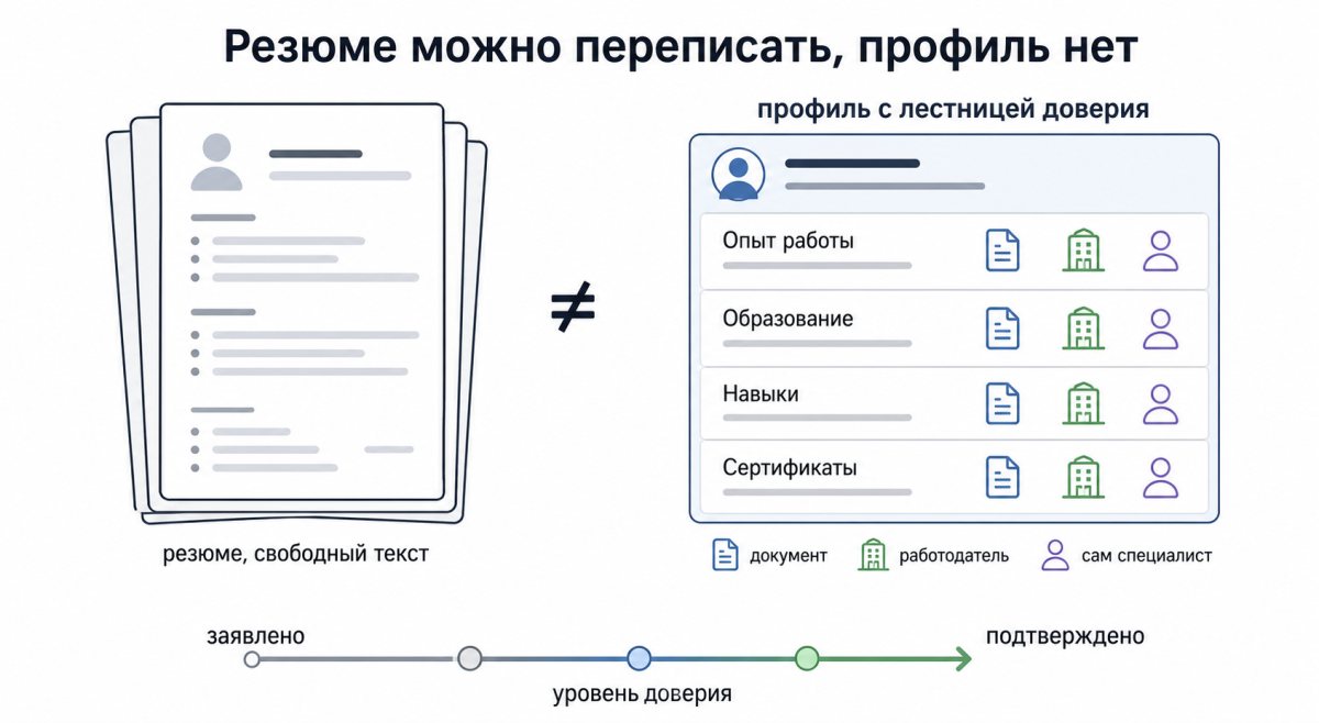 Резюме или личный профиль?