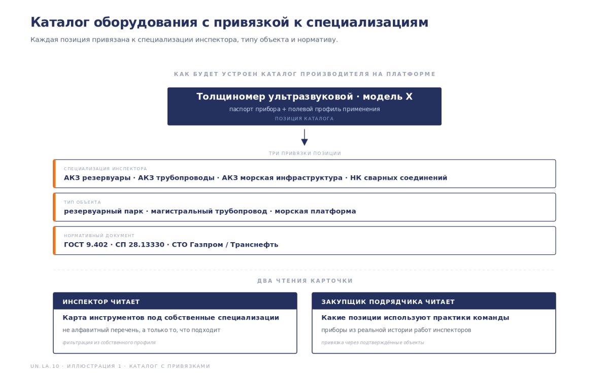 Рис. Каталог по специализациям